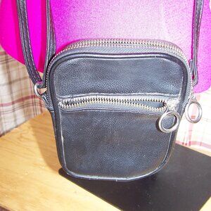 Faux Leather Crossbody Bag